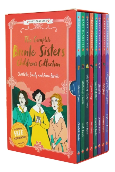 The Complete Bronte Sisters 8 Books Children's Collection Set (Easy Classics) By Stephanie Baudet - Ages 7-11 - Paperback × 2