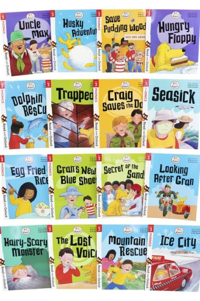 Biff Chip and Kipper Stage 4 Read with Oxford: 5+: 16 Books Collection Set × 2