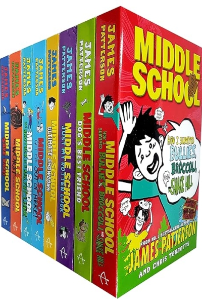 Middle School By James Patterson 8 Books Collection Set - Ages 9-14 - Paperback