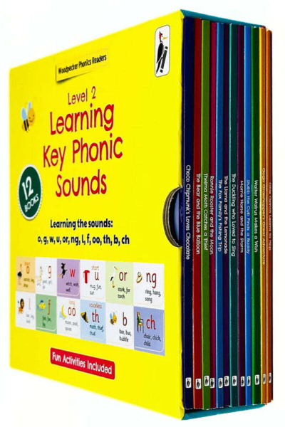My Second Phonic Sounds (Level 2) with Included Fun Activities 12 Books Collection Box Set - Ages 3+ - Paperback