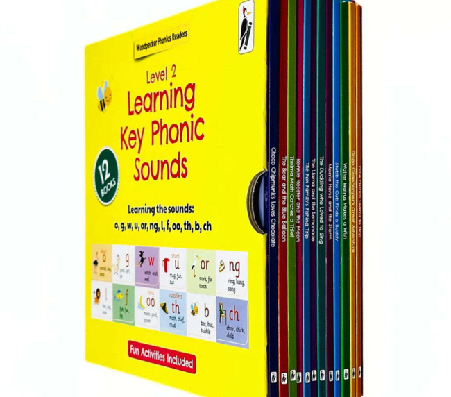 My Second Phonic Sounds (Level 2) with Included Fun Activities 12 Books Collection Box Set - Ages 3+ - Paperback