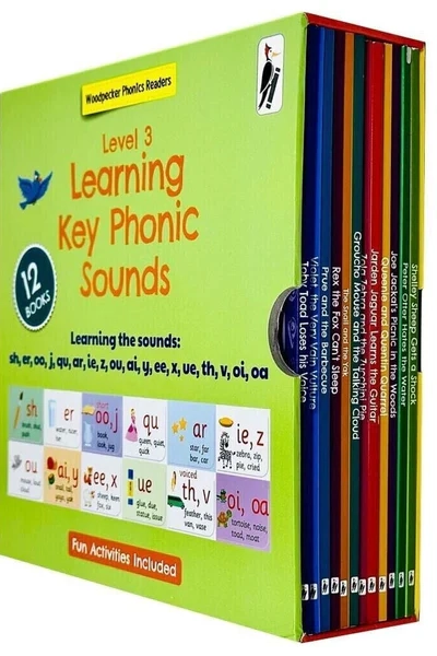 My Third Phonic Sounds (Level 3) with Included Fun Activities 12 Books Collection Box Set - Ages 4+ - Paperback
