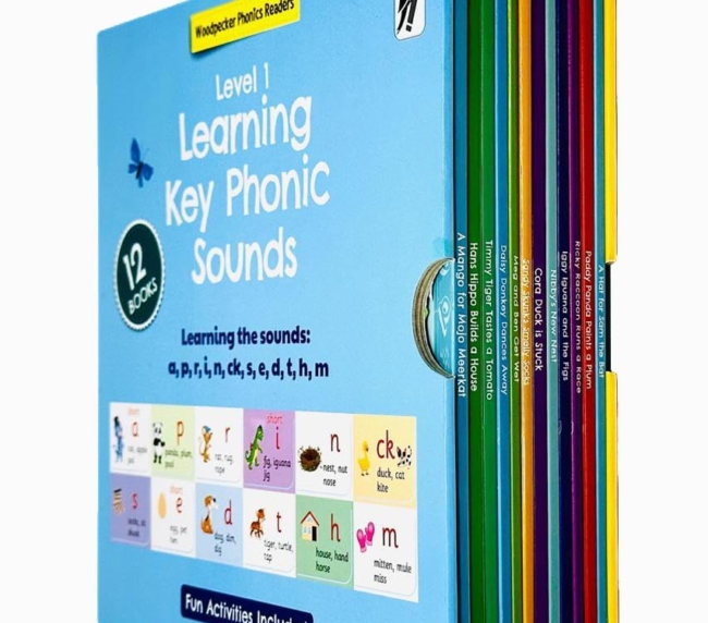 My First Phonic Sounds (Level 1) with Included Fun Activities 12 Books Collection Box Set - Ages 3+ - Paperback