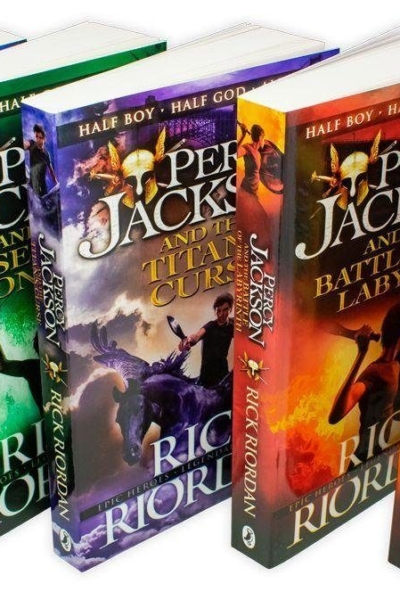 Percy Jackson Series by Rick Riordan 5 Books Collection Box Set - Ages 9-14 - Paperback x 2