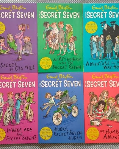 The Secret Seven Series By Enid Blyton 5 Books 15 Story Collection Set - Ages 6-8 - Paperback × 2