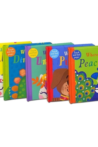 Where's My... Touchy-Feely Collection 5 Books Box Set by Kate McLelland - Ages 0-5 - Board Book