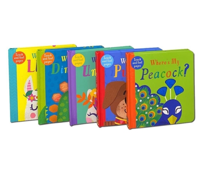 Where's My... Touchy-Feely Collection 5 Books Box Set by Kate McLelland - Ages 0-5 - Board Book