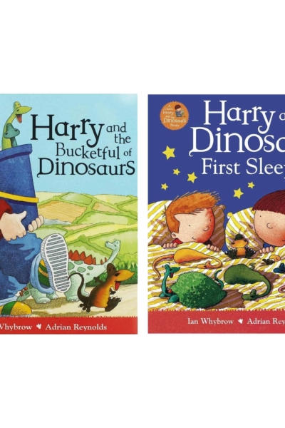 Harry and His Bucket Full of Dinosaurs 2 Books Collection Set by Ian Whybrow - Ages 2-7 - Paperback